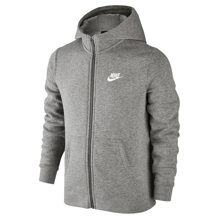 Boys 8-20 Nike Full-zip Club Hoodie, Boy's, Size: Medium, Grey Other