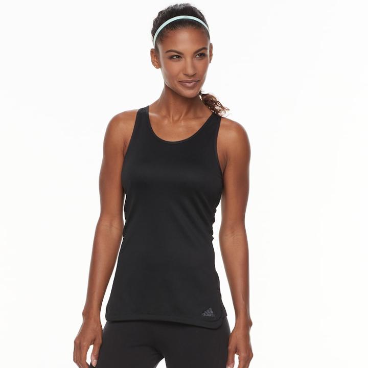 Women's Adidas Response Cup Running Tank, Size: Small, Black