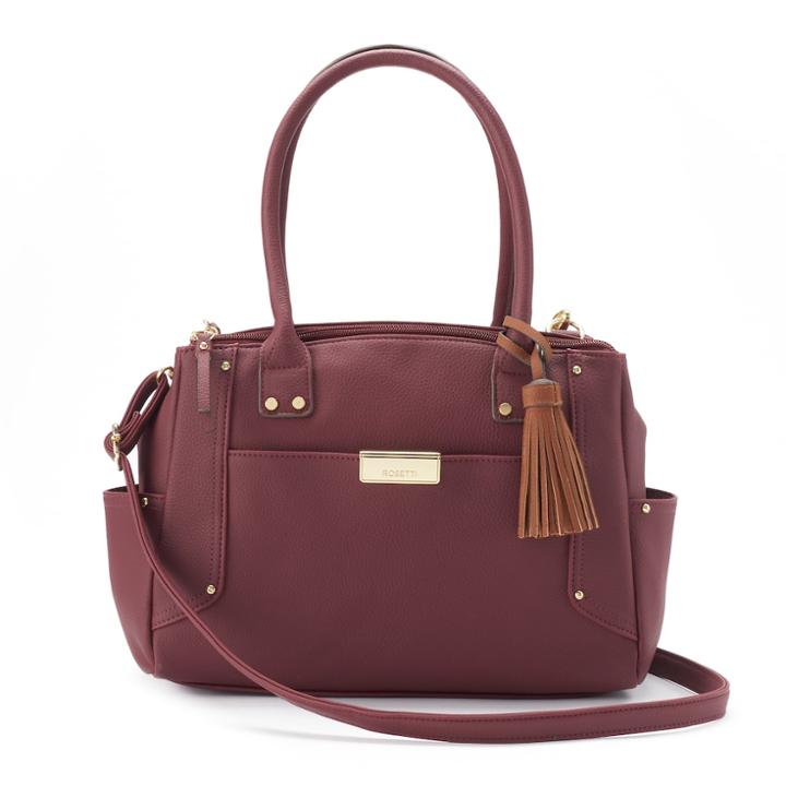 Rosetti Thea Triple-entry Tassel Satchel, Women's, Dark Red