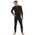 Big & Tall Croft & Barrow&reg; Thermal Base Layer Underwear Pants, Men's, Size: 4xb, Black