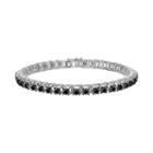 Sterling Silver 3-ct. T.w. Black Diamond Tennis Bracelet, Women's, Size: 7.5