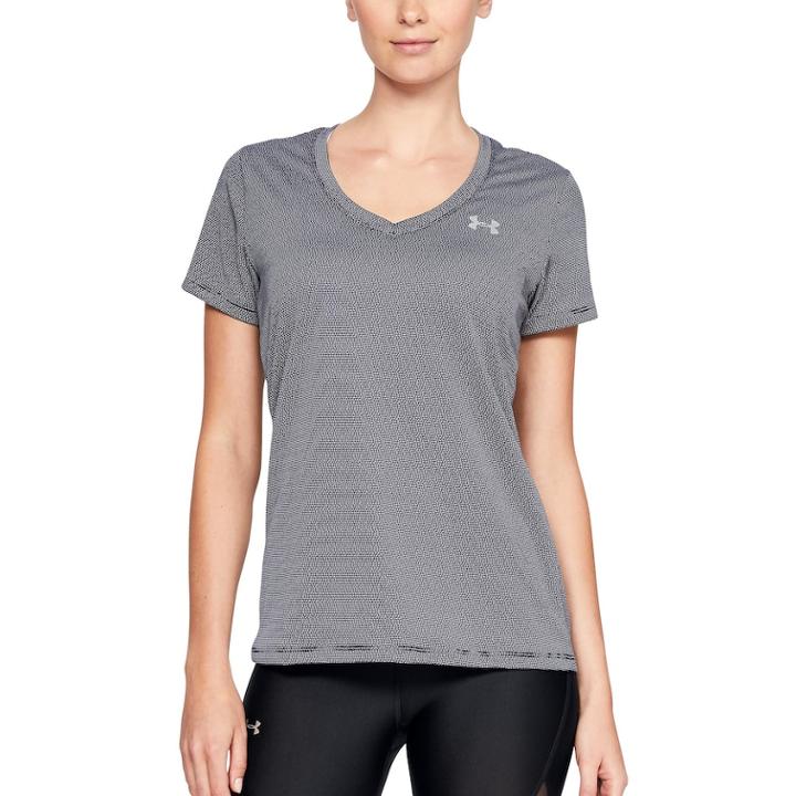 Women's Under Armour Tech Ticker Short Sleeve Tee, Size: Xs, Black
