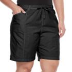 Plus Size Gloria Vanderbilt Cuffed Shorts, Women's, Size: 3xl, Black