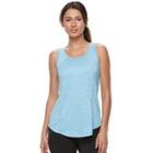 Women's Tek Gear&reg; Dry Tek Performance Tank Top, Size: Large, Med Blue