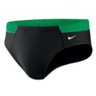 Men's Nike Victory Colorblock Swim Briefs, Size: 36, Med Green