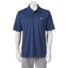 Men's Pebble Beach Classic-fit Tonal Jacquard Performance Golf Polo, Size: Medium, Blue Other
