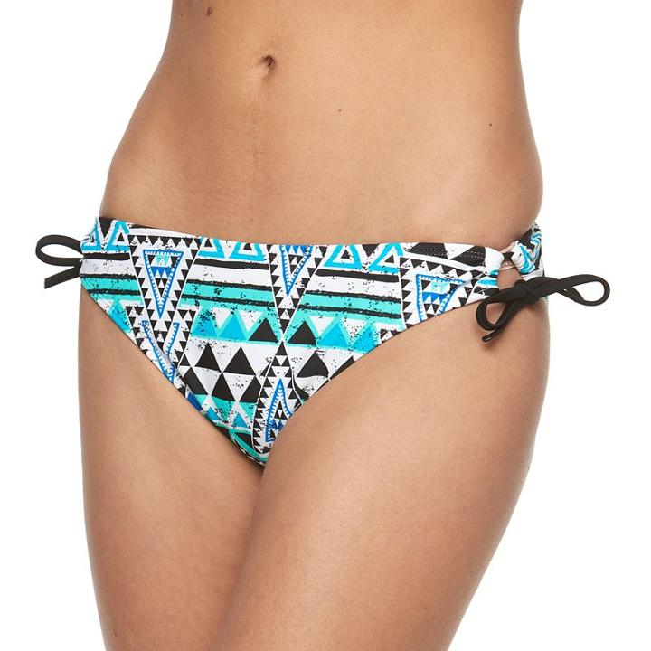 Mix And Match Side-tie Scoop Bikini Bottoms, Girl's, Size: Xl, Ovrfl Oth