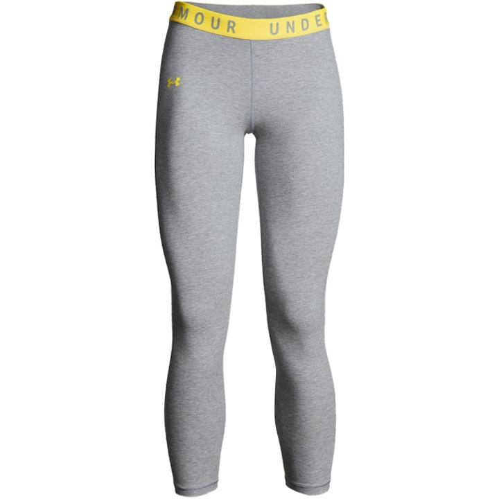 Women's Under Armour Favorite Crop Leggings, Size: Small, Med Grey