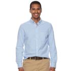Men's Sonoma Goods For Life&trade; Flexwear Slim-fit Oxford Button-down Shirt, Size: Xxl, Blue (navy)