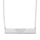 Minnesota Twins Sterling Silver Bar Necklace, Women's, Size: 16, Grey