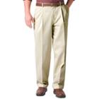 Men's Dockers&reg; Comfort-waist D3 Classic-fit Full-elastic Pleated Pants, Size: 32x30, Lt Beige