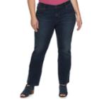 Plus Size Sonoma Goods For Life&trade; Curvy Fit Bootcut Jeans, Women's, Size: 18w Petite, Blue (navy)