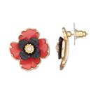 Dana Buchman Poppy Drop Earrings, Women's, Red Other