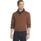 Big & Tall Arrow Classic-fit Sueded Fleece Quarter-zip Pullover, Men's, Size: L Tall, Red/coppr (rust/coppr)