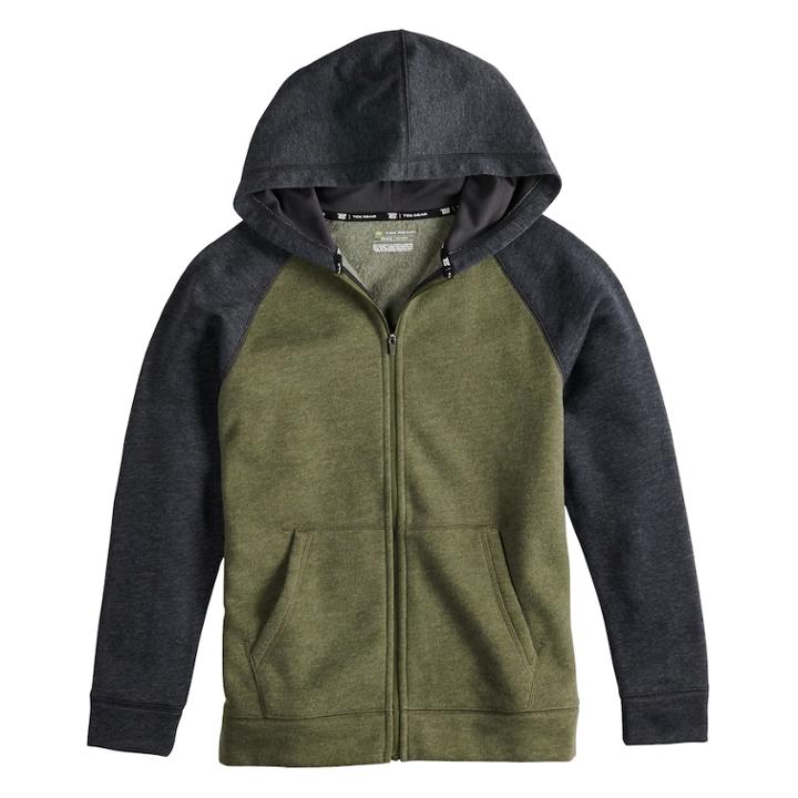 Boys 8-20 Tek Gear® Ultra-soft Full-zip Hoodie, Size: S(8), Dark Green