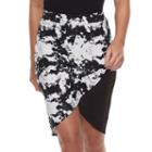Women's Soybu Printed High-low Skirt, Size: Xl, White Oth
