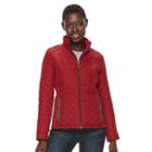 Women's Weathercast Quilted Midweight Side-stretch Jacket, Size: Xl, Red