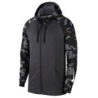 Men's Nike Camo-sleeve Full-zip Hoodie, Size: Small, Grey