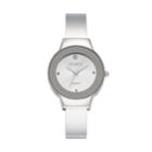 Studio Time Women's Crystal Cuff Watch, Size: Medium, Silver