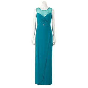 Women's 1 By 8 Illusion Evening Gown, Green