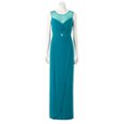 Women's 1 By 8 Illusion Evening Gown, Green