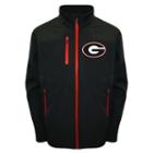 Men's Franchise Club Georgia Bulldogs Softshell Jacket, Size: Small, Black