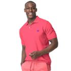 Men's Chaps Stretch Solid Pique Polo, Size: Medium, Red