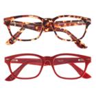 Eyesquare 2-pr. Square Reading Glasses - Red, Tortoise