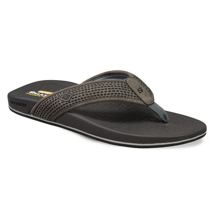 Skechers Relaxed Fit Pelem Emiro Men's Sandals, Size: 13, Brown Over