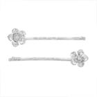 Lc Lauren Conrad Flower Bobby Pin Set, Women's, Silver