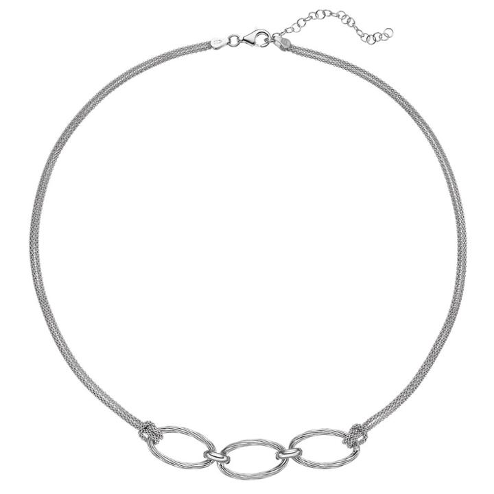 Sterling Silver Oval Link Necklace, Women's, Size: 17