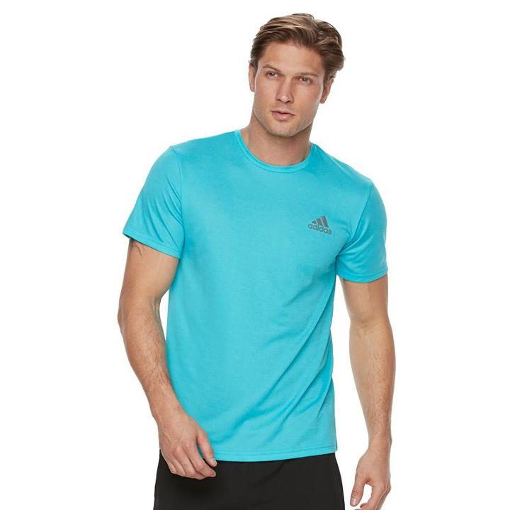 Men's Adidas Esssential Tee, Size: Small, Turquoise/blue (turq/aqua)