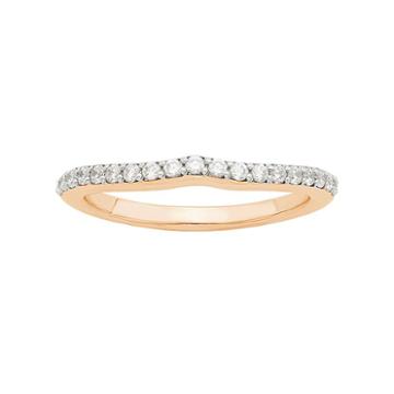 Love 360 14k Gold 1/4 Carat T.w. Diamond Wedding Ring, Adult Unisex, Size: 6.50, White