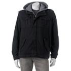 Men's Levi's&reg; Sherpa-lined Cloth Trucker Jacket, Size: Xl, Black