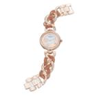 Akribos Xxiv Women's Ornate Crystal Watch, Pink