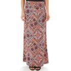 Women's Apt. 9&reg; Print Column Maxi Skirt, Size: Xxl, Diamond Patch