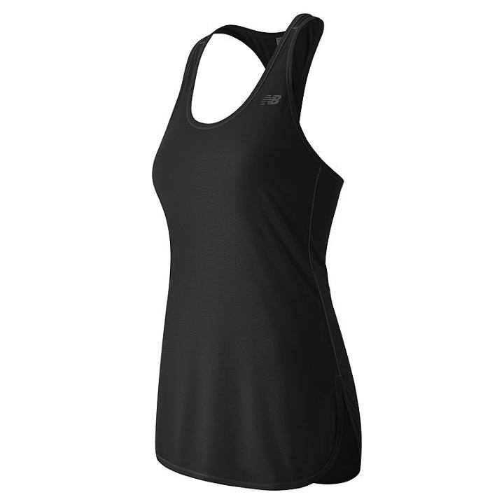 Women's New Balance Accelerate Racerback Running Tank, Size: Xl, Black
