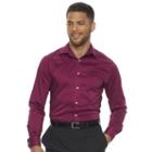 Men's Chaps Regular-fit Stretch Spread-collar Dress Shirt, Size: 16.5-32/33, Red Overfl