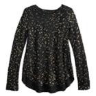 Girls 7-16 & Plus Size Mudd&reg; Graphic Tee, Size: 16 1/2, Black