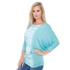 Women's White Mark Dolman Tunic, Size: Small, Lt Green