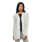 Women's Croft & Barrow&reg; Marled Colorblock Cardigan, Size: Medium, Grey