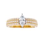14k Gold 1 Carat T.w. Igl Certified Diamond Marquise Cut Engagement Ring, Women's, Size: 9.50, White