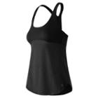 Women's New Balance Petal Performance Racerback Workout Tank, Size: Xs, Black