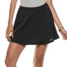Juniors' Mudd&reg; Cupro Wrap Skort, Teens, Size: Medium, Black
