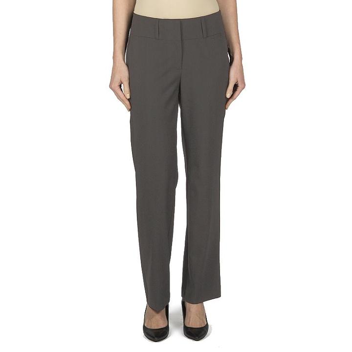Women's Larry Levine Wide-waist Flare Dress Pants, Size: 10, Grey Other