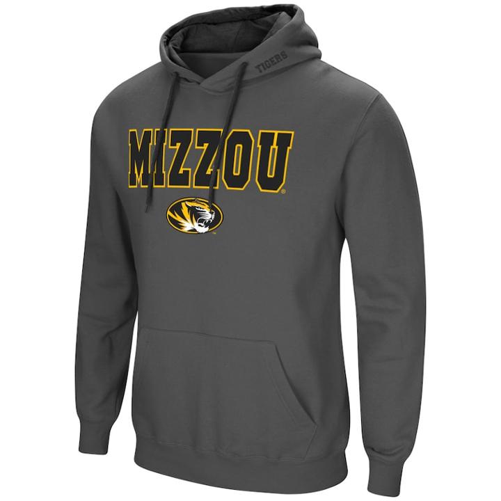 Men's Missouri Tigers Pullover Fleece Hoodie, Size: Small, Silver