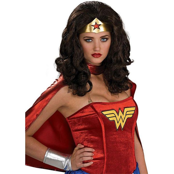 Wonder Woman Wig - Adult, Black