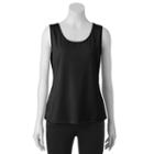 Women's Dana Buchman Essential Tank, Size: Xl, Black
