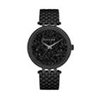 Caravelle Women's Crystal Pave Stainless Steel Watch - 45l171, Size: Medium, Black
