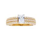 14k Gold 1 Carat T.w. Igl Certified Diamond Emerald Cut Engagement Ring, Women's, Size: 5.50, White